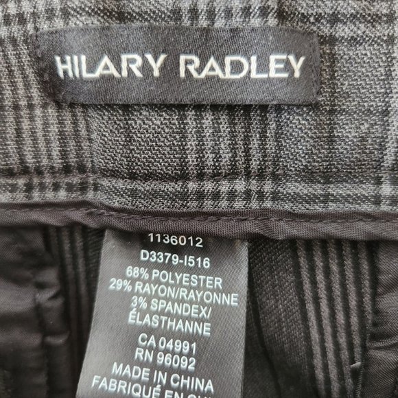 Hilary Radley grey and black plaid pants size 8. - Picture 3 of 4
